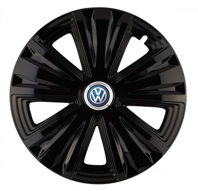 Set 4 capace roti Glory Negru R16 pentru gama auto Volkswagen foto