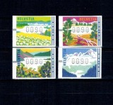 Elvetia 1996 - Marci de automat, vederi, cele 4 anotimpuri, serie neuzata