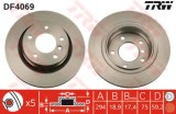 Disc frana BMW Seria 3 Compact (E46) (2001 - 2005) TRW DF4069