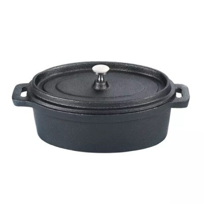 Oala de fonta cu capac, 0.45 L, Perfect Home foto