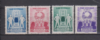 INDONEZIA 1957 EVENIMENTE MI. 201-204 MNH foto