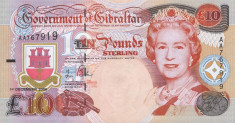 GIBRALTAR ? bancnota ? 10 Pounds ? 2006 ? P-32 ? UNC ? necirculata foto