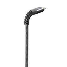 Cablu Cellularline Extreme Textil Usb to Lightning 2M Negru foto