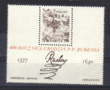 POLONIA 1977, Aniversari - Rubens - Picturi, Arta, serie neuzată, MNH, Nestampilat