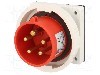 Conector alimentare AC, IEC 60309, IP67, 16A, 400V AC, 5 pini, PAWBOL - B.1915