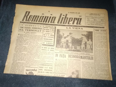 ZIAR ROMANIA LIBERA 13 APRILIE1945 foto
