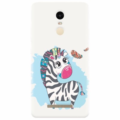 Husa silicon pentru Xiaomi Remdi Note 3, Zebra foto