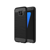 Husa Carbon TPU Samsung Galaxy S7 Edge G935 - Protectie Premium, Flexibila