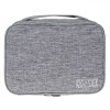 Husă Organizare Accesorii Electronice, 2 Nivele, Poliester, Gri, 27x20x9cm, Oem