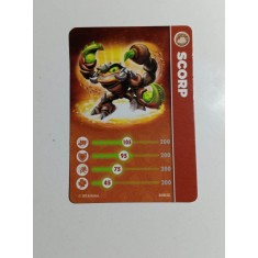 Skylanders Scorp - card