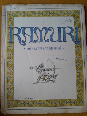 Revista Literara - Ramuri nr.1/1928 foto