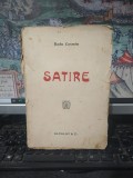 Radu Cosmin, Satire, ediția II, Lui Eminescu, Alcalay &amp; Co., ștampilă de librărie Librăria Școalelor M.I. Theodorescu, Buzău, București f.a., 108
