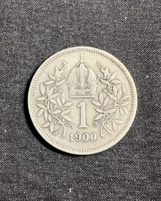 Moneda 1 coroana 1900 Austria argint foto