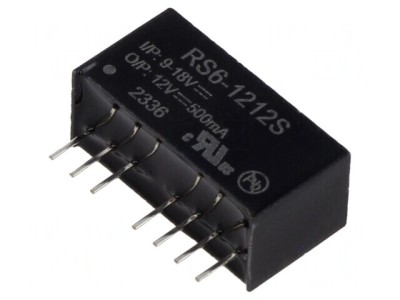 Convertor DC/DC 6W 9-18V la 12V 500mA SIP8 foto