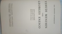 MARI INTERPREȚI MENUHIN-ENESCU/FOTO ROGER HAUERT, TEXT VON BERNARD GAVOTY-1955 AA