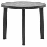 Cumpara ieftin Masă de grădină, antracit, 89 cm, plastic