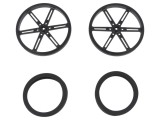 Ax neagră cu &icirc;mpingere pentru servo 90mm, 2 buc - POLOLU