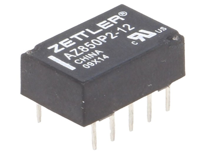 Releu electromagnetic DPDT 12VDC PCB