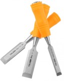 Set 3 Dalte Lemn Tolsen, 13mm, 19mm, 25mm, CrV, Maner Plastic, Taiere precisa
