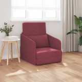 Sofa Pat de Pardoseală 2 &icirc;n 1 Roșu Vin 65x80x83 cm Tesătură