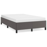 vidaXL Cadru de pat fără saltea gri 120x190 cm piele artificială