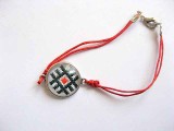 Bratara simpla, culori rosu si negru, motiv traditional, bratara femei 29651