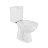 Vas wc cu rezervor + mecanism + capac, set Roca Adele A34S196000, alb, evacuare verticala, montaj pe pardoseala