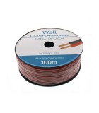 Cablu difuzor rosu/negru 2x1 mmp CCA Well LSP-CCA1.00BR-100-WL