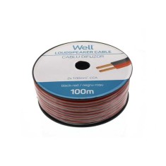 Cablu difuzor rosu/negru 2x1 mmp CCA Well LSP-CCA1.00BR-100-WL
