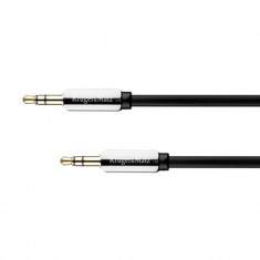 Cablu audio Kruger&amp;amp;amp;Matz, 2 x jack stereo 3.5 mm tata, 3 m foto