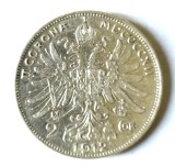 AUSTRIA 2 COROANE 1912 KRONE KRONEN ARGINT XF AUNC, Europa