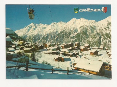 SH1-Carte Postala-ELVETIA , Grachen, Wallis 1620 m , Circulata 1976 foto
