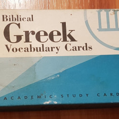 Biblical Greek Vocabulary Cards (Greaca - Engleza)