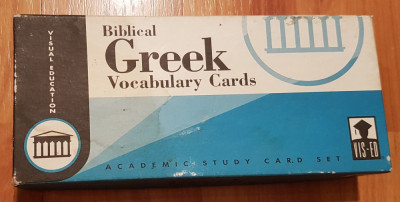 Biblical Greek Vocabulary Cards (Greaca - Engleza) foto