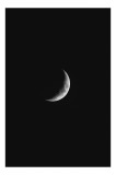Tablou Canvas, "Luna strălucind &icirc;n noaptea liniștită", Mister, Lumină, Liniște, Singurătate, Cer, Noapte, Frumusețe, Natural, Seninătate, Taină, 26 x