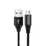 Cablu date Lightning, Loomax, cu incarcare rapida, pentru iPhone, iPad si iPod, Natural Strength, 1 m