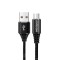 Cablu date Lightning, Loomax, cu incarcare rapida, pentru iPhone, iPad si iPod, Natural Strength, 1 m