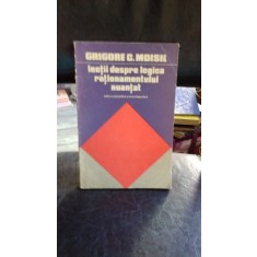 LECTII DESPRE LOGICA RATIONAMENTULUI NUANTAT - GRIGORE C. MOISIL