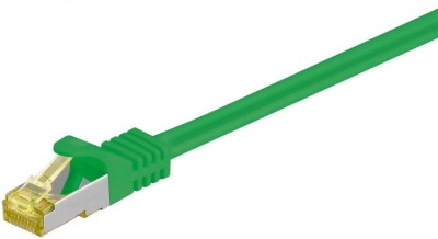 Cablu patch SFTP CAT7 mufat 1m verde RJ45 tata - RJ45 tata GOOBAY foto