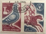 Timbre Serii Romania Ziua marci postale 1966 bloc 2