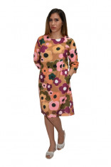 Rochie multicolora de zi cu design floral foto