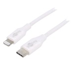 Cablu USB-C la Lightning 1m Alb 87W