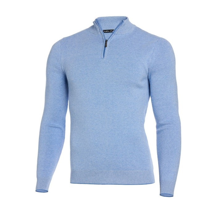 Pulover bărbați slim bleu PL017