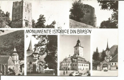 (A) carte postala(ilustrata)-BRASOV-Monumente istorice foto