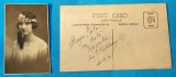 Carte Postala circulata corespondenta anul 1925 - Portret de femeie - superba
