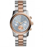 Michael Kors Runway MK6166, Ceas de Damă cronograf cu Argintiu Brățară Metalică