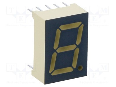 Afişaj LED 7 segmente 13,2mm 0,52 roşie KINGBRIGHT ELECTRONIC foto