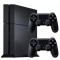 Consola Sony PlayStation 4 PS4 500GB + 2 Controllere Second-Hand SH