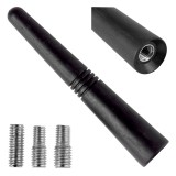 Antena auto tip mast 9 cm AMiO ANTM09, antena radio auto compacta cu 3 adaptoare 5/6/7 mm, montaj simplu, utilizare universala, receptie stabila