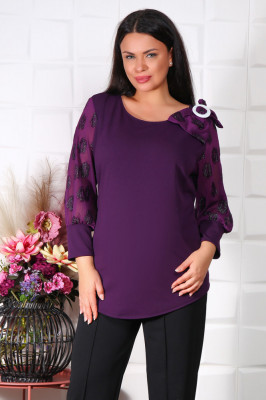 Bluza Eleganta Fani Mov - 56Marimea foto